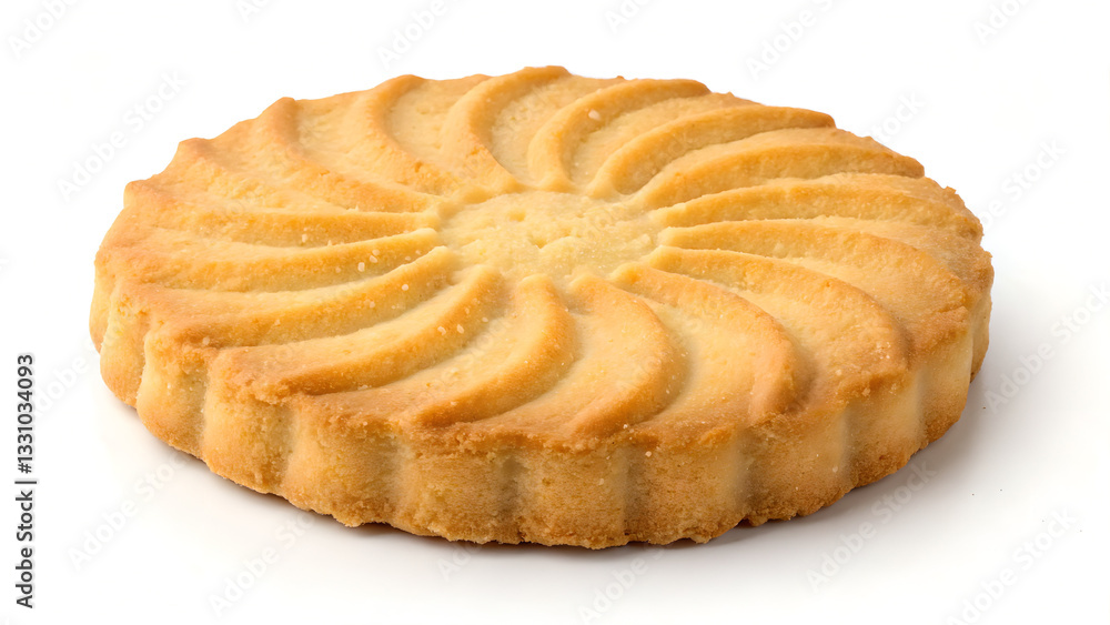 Crisp and Buttery Shortbread Biscuit – Flat Lay Crisp and Buttery Shortbread Biscuit – Flat Lay