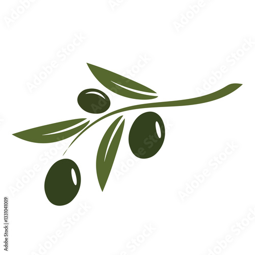 Olive logo template vector icon illustration design