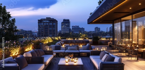 A mid-century modern desk with wood veneer finish and sleek metal legs. 