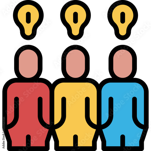 people filled outline icon