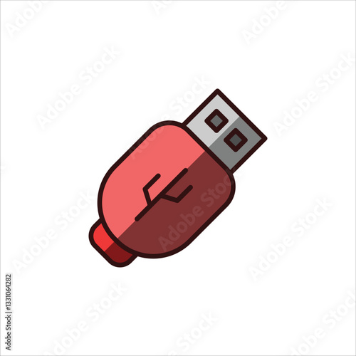 Vector USB Flash Drive for Secure Data Storage
