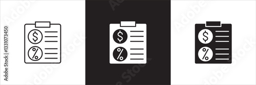 Finance profit icon. Money interest icon. Business advantage symbol. Icons symbol compatible for financial, gain, wealth, interest, profit. Design in thin line and solid. Vector illustration