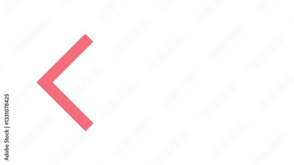 Red Arrow moving left on white background. Left directional arrows animation Red Arrow moving left on white background. Left directional arrows animation