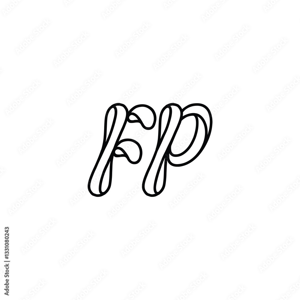 FP monogram logo design letter text name symbol monochrome logotype alphabet character simple logo FP monogram logo design letter text name symbol monochrome logotype alphabet character simple logo