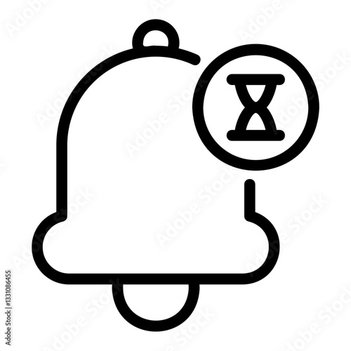 delayed notification Line Icon