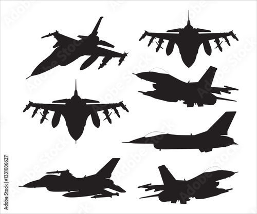 F-16 Fighting Falcon svg, F-16, F16 car decal, Warbird svg, F-16 USAF Military Plane, F-16 Falcon Clipart, F16 Isolated vector plane