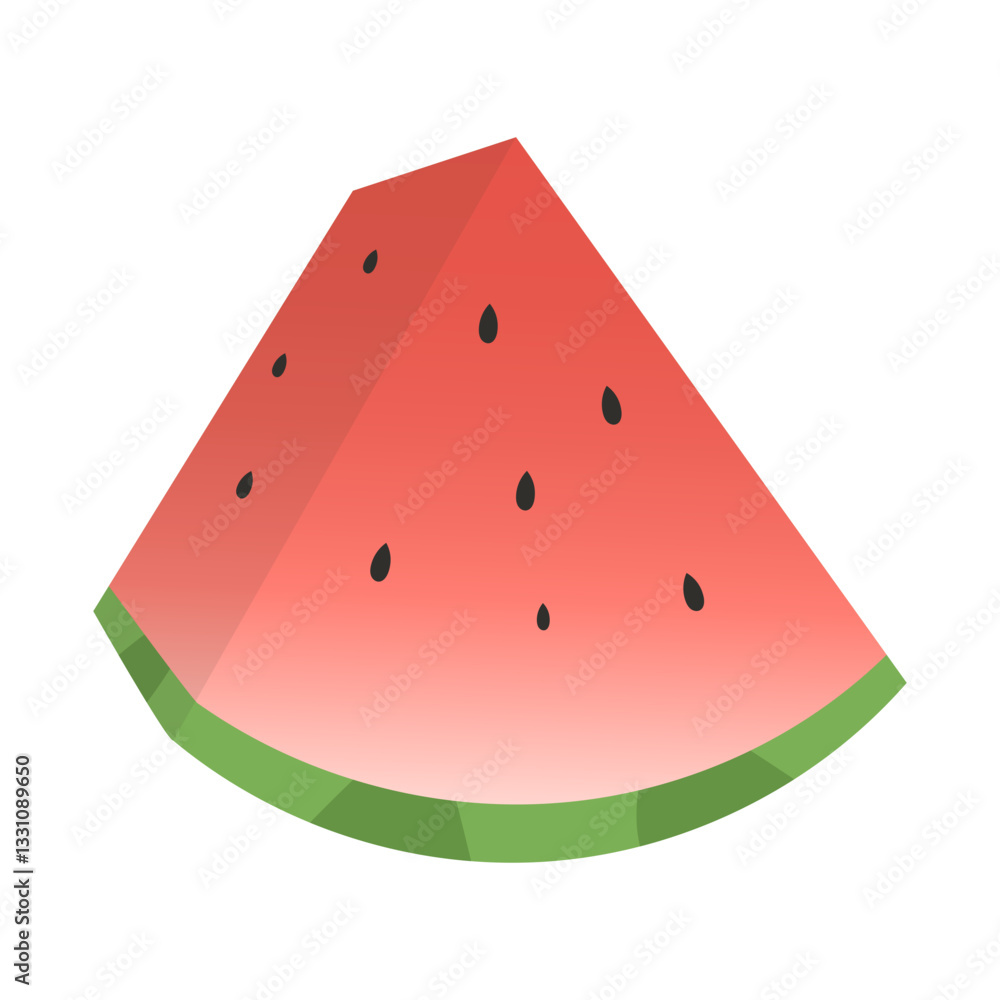 Slice of watermelon vector illustration Slice of watermelon vector illustration