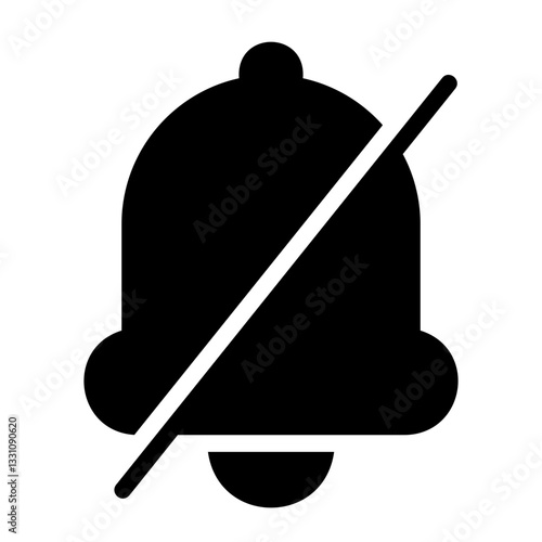 mute notification Solid icon