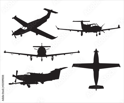 Pilatus PC-12 svg, Pilatus PC-12 Vector, Learjet airplane, Pilatus PC-12 Silhouette