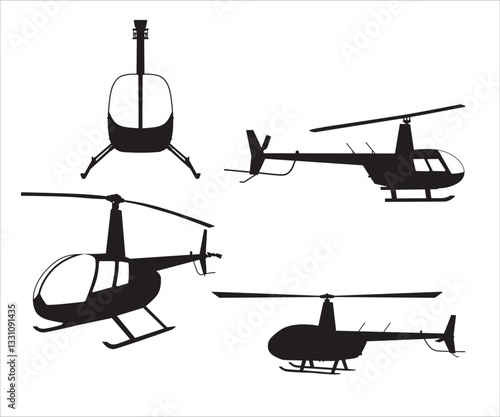 Robinson R-44 SVG bundle , Pilot svg, Helicopter svg , Jet svg , svg files for cricut , Flight School Helicopter ,General Aviation