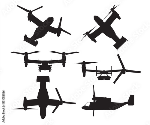 V-22 Osprey svg, V-22 Osprey Silhouette, V-22 Osprey Side View Silhouette, V-22 Osprey svg, Tiltrotor Aircraft, Mad Props, Osprey plane SVG