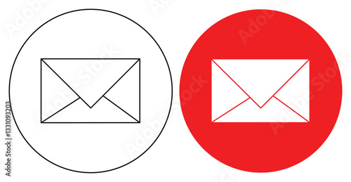 Email Envelope Icon, Mail icon vector for web, computer.