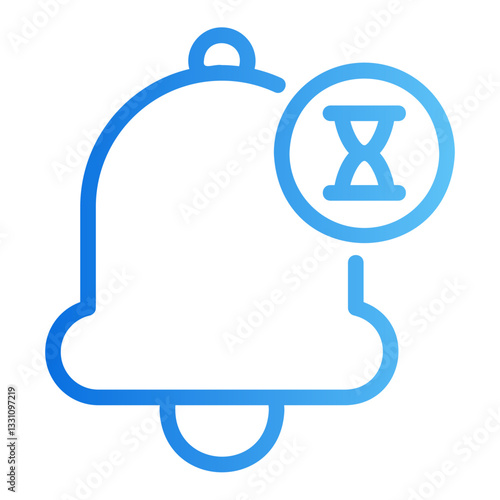 delayed notification Gradient icon