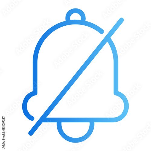 mute notification Gradient icon