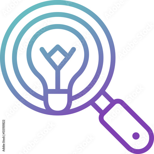 discover gradient line icon