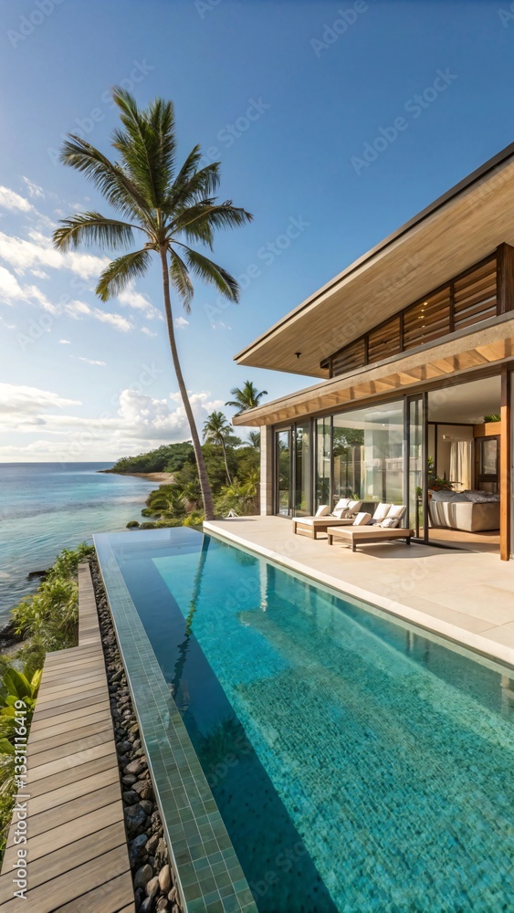 Luxury Cliffside Villa with Infinity Pool and Ocean View - Tropical Island Retreat Luxury Cliffside Villa with Infinity Pool and Ocean View - Tropical Island Retreat