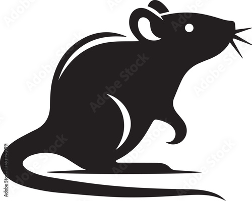 Mouse of a silhouette vector design

