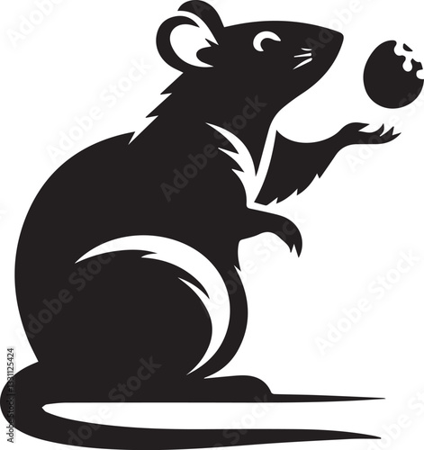 Mouse of a silhouette vector design
