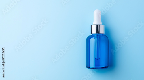 Blue Serum Bottle: Minimali...