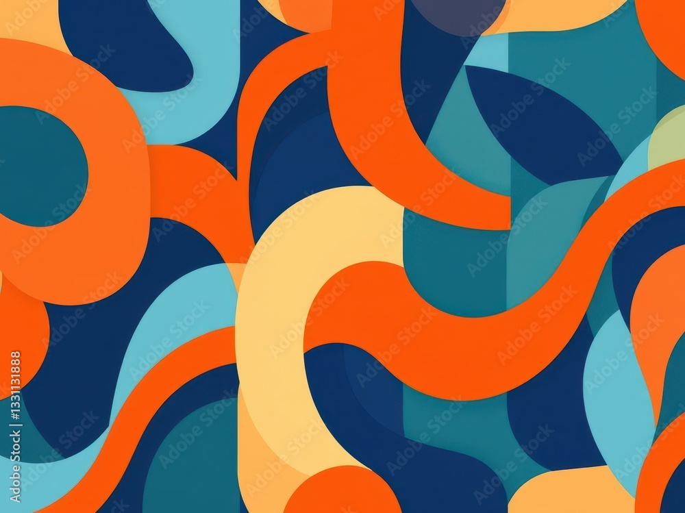 Obraz premium Abstract Colorful Swirl Pattern Background