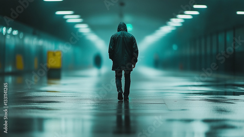 Solitary Walk: A figure, cl...