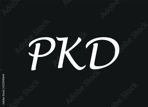PKD Letter Logo Modern Minimalist Monogram Design