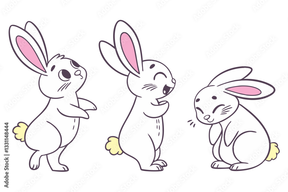 A charming collection of hand-drawn bunny outline sketches featuring adorable rabbits in various poses.
A charming collection of hand-drawn bunny outline sketches featuring adorable rabbits in various poses.