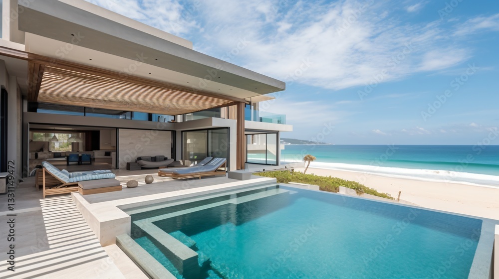 Luxurious Beachfront Villa with Infinity Pool and Ocean View Luxurious Beachfront Villa with Infinity Pool and Ocean View