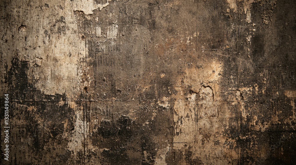 Textured Grunge Wall With Peeling Paint And Distressed Surface Textured Grunge Wall With Peeling Paint And Distressed Surface