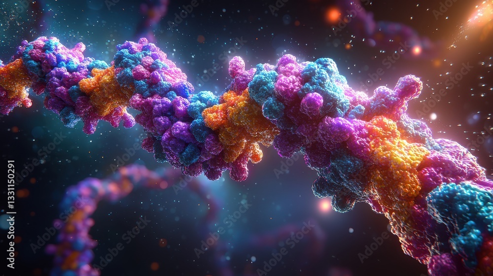 Visual Representation of Complex Molecular Structure With Depth Field Rendering and Colorful Bubbles Visual Representation of Complex Molecular Structure With Depth Field Rendering and Colorful Bubbles