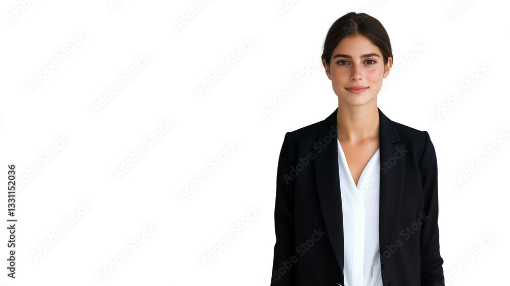 Business people stand together,smiling and confident,business concept,copy space,white banner. Business people stand together,smiling and confident,business concept,copy space,white banner.