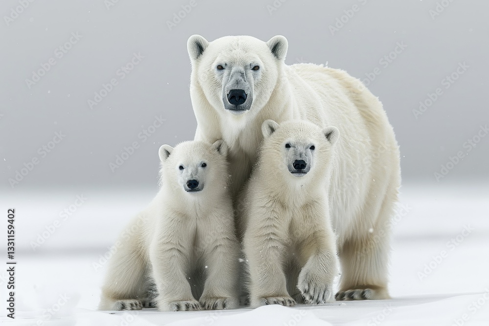 Polar Bear Family in the Arctic Polar Bear Family in the Arctic