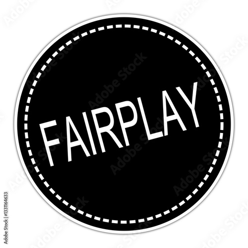 Fairplay sticker on white background - illustration