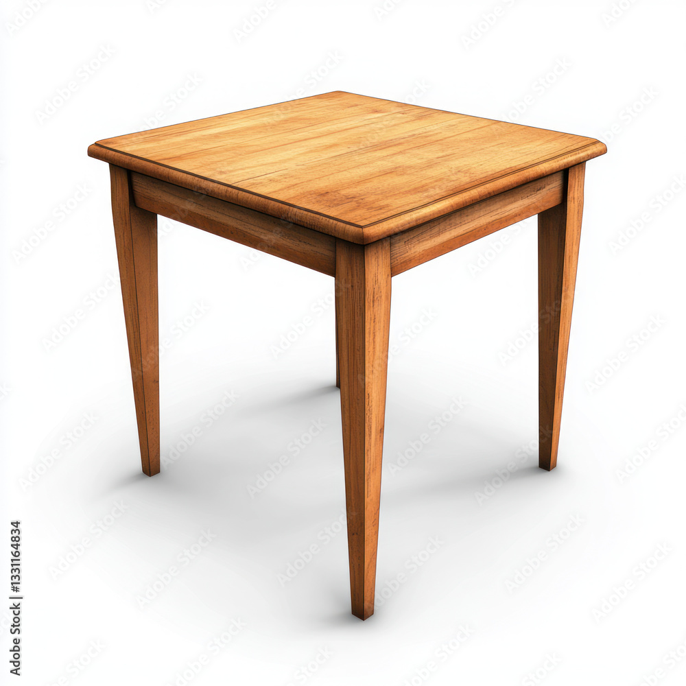 wooden table isolated on white wooden table isolated on white
