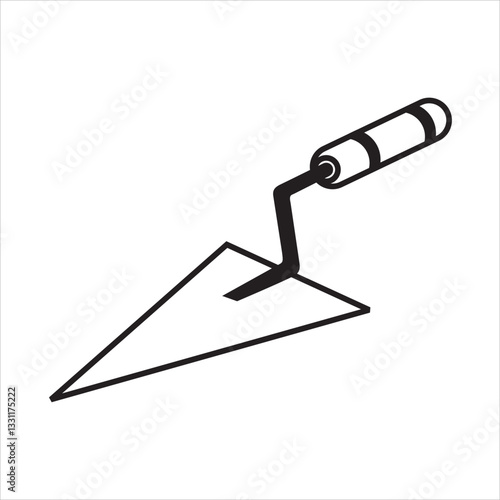 trowel vector illustration for construction theme design element