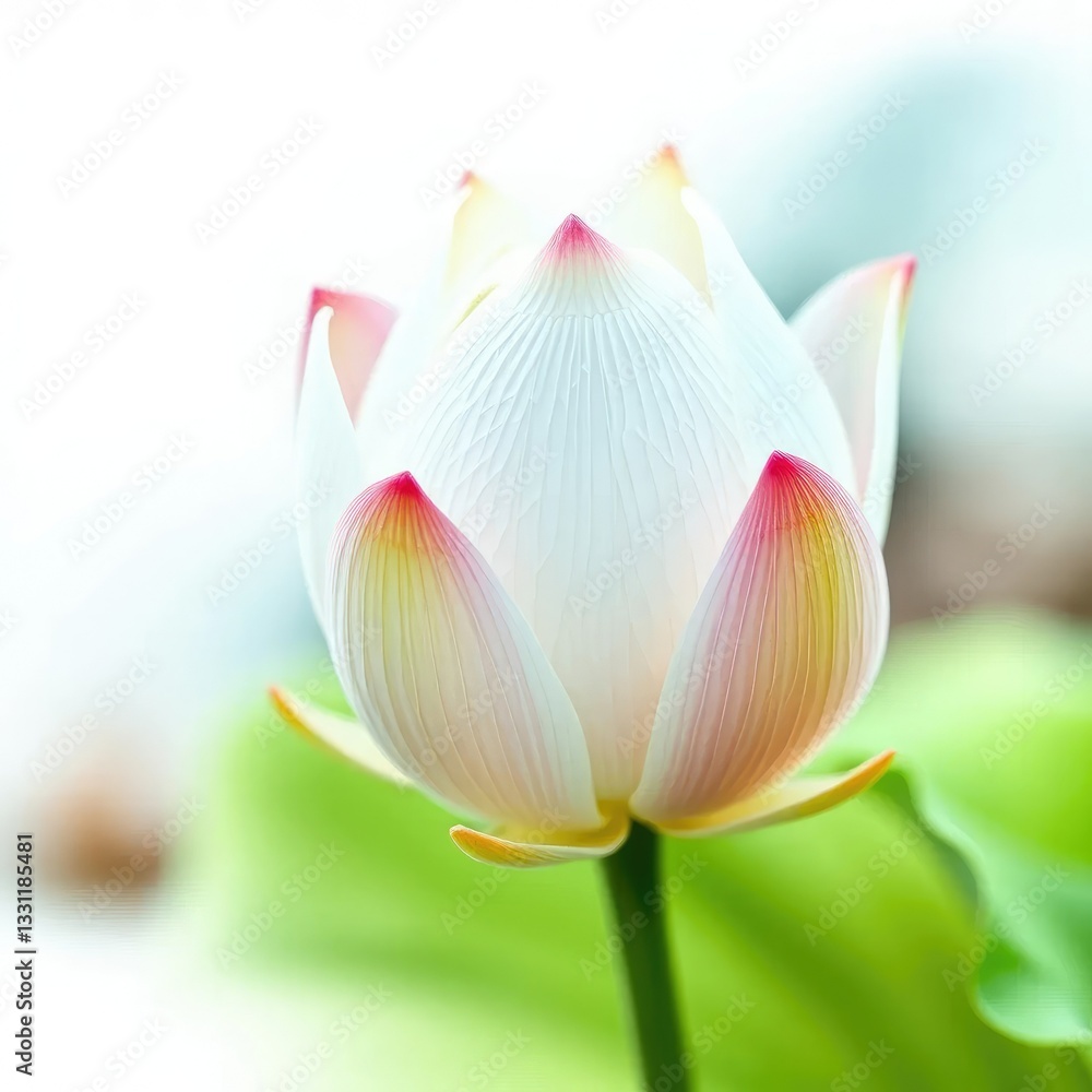 Delicate lotus seed with intricate details on white background, plant, water lily Delicate lotus seed with intricate details on white background, plant, water lily
