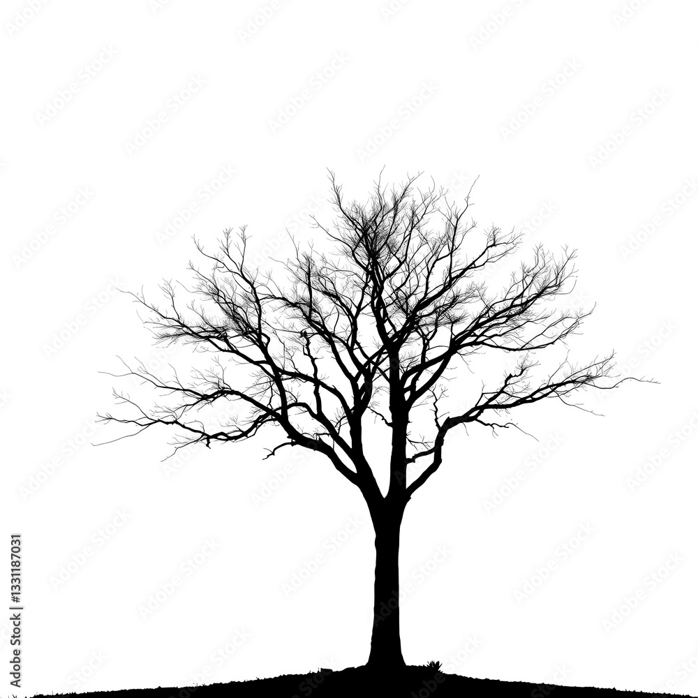 Obraz premium vector tree silhouette with transparent background PNG and JPEG image 