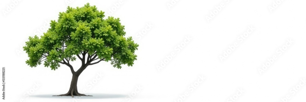 Single isolated tree branch on white background, clean, solitude, foliage Single isolated tree branch on white background, clean, solitude, foliage