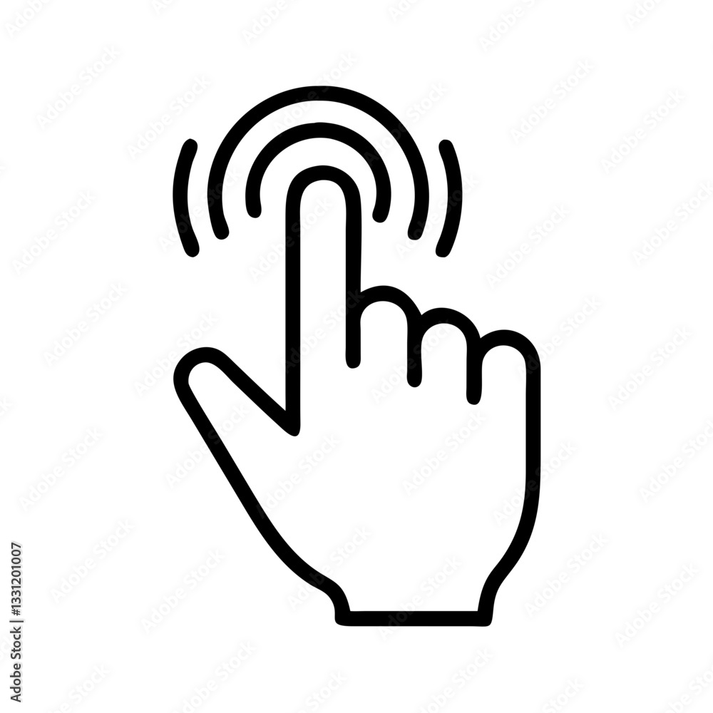 Control icon, hand pressing concept for interaction in the metaverse Control icon, hand pressing concept for interaction in the metaverse