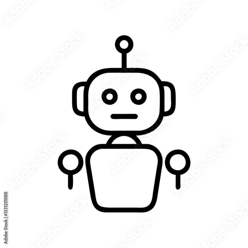 AI assistant icon, concept of smart technology in the metaverse