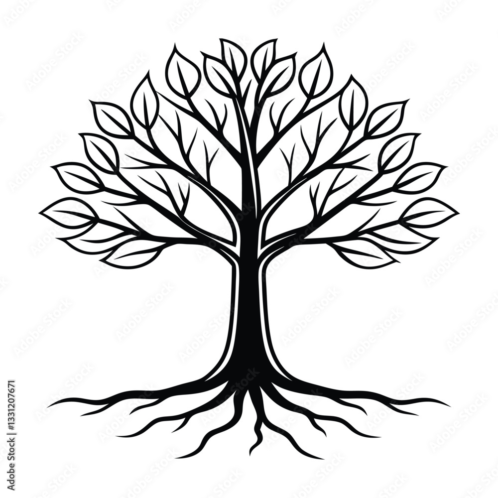 Obraz premium tree with roots