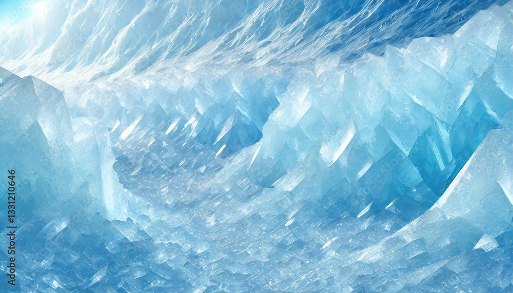 Obraz premium Cold mountain and Glacier landscape