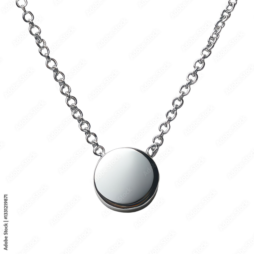 A silver necklace isolated on Cutout background.PNG A silver necklace isolated on Cutout background.PNG