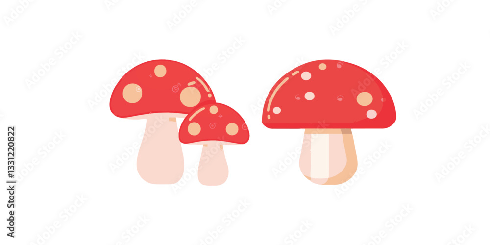 Print Mushroom icon in flat style. Boletus vector illustration on isolated white background. Nature food sign business concept. Print Mushroom icon in flat style. Boletus vector illustration on isolated white background. Nature food sign business concept.