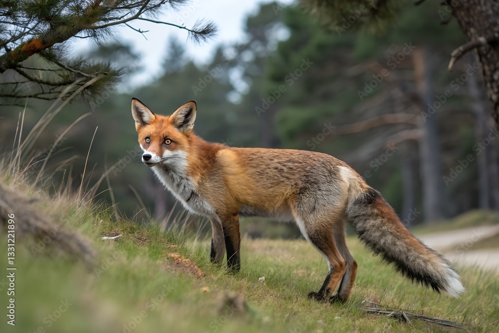 Fototapeta premium red fox in the wild