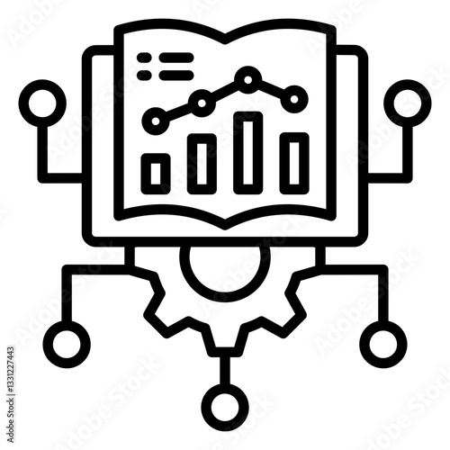 Machine Learning Algorithms Outline Icon