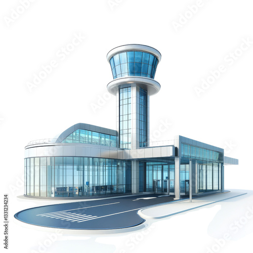 Exploring futuristic airport terminal architecture in urban environments