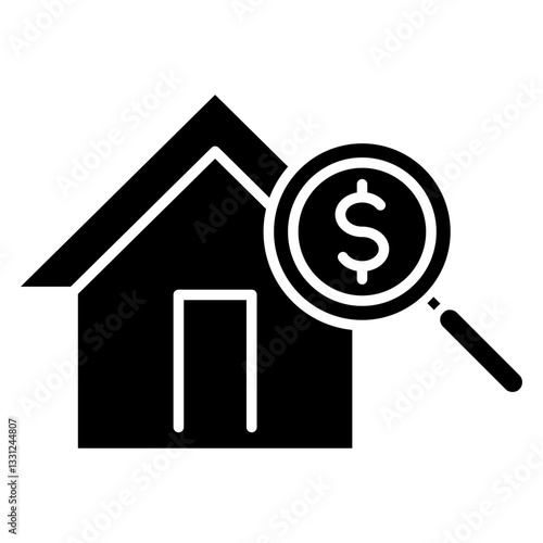 Home Appraisal icon glyph