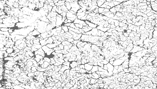 Rough black and white texture vector. Distressed overlay texture. Grunge background. Abstract textured effect. Vector Illustration