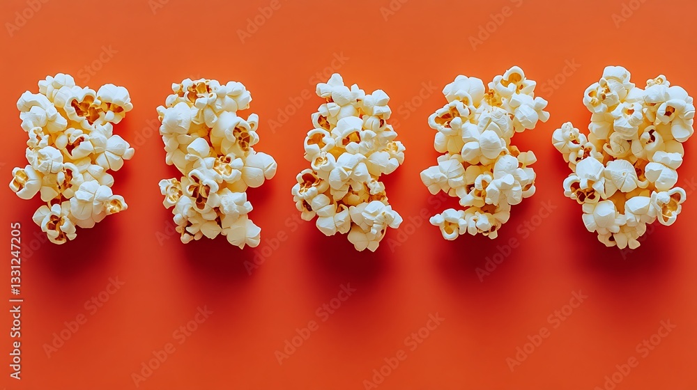 Popcorn arranged as the word Popcorn arranged as the word